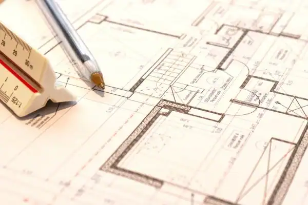 Image of architect Weymouth drawings